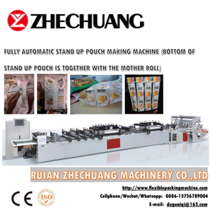 Fully Automatic Stand Up Pouch Making Machine (bottom Of Stand Up Pouch Is Together With The Mother Roll)
